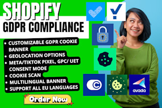 setup shopify gdpr compliance consentmo cookieyes cookease consentik avada baner
