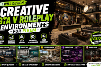 develop creative gta v roleplay environments for fivem