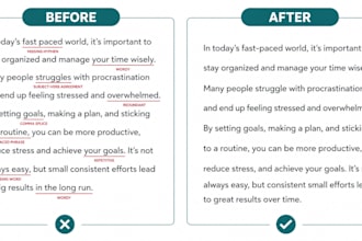 fix grammar, spelling, and punctuation in your text