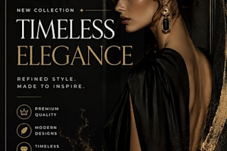 design luxury posters and social media creatives