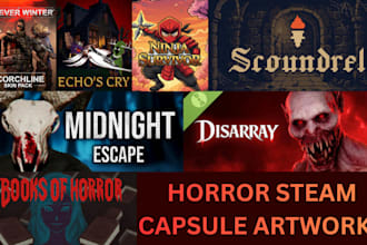 design horror steam capsule header main capsule steam capsule page steam capsule