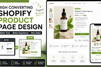 design a high converting shopify product page