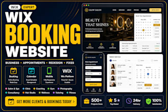 design wix booking website revamp wix business website and fix wix site issues