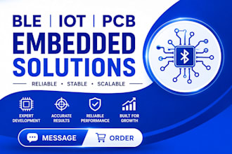 develop ble iot embedded systems with pcb design firmware mobile app integration