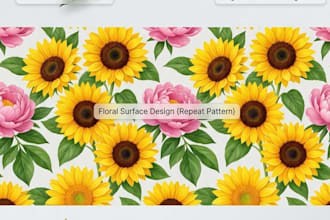 create realistic floral designs and pattern art using ai