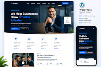 design a modern wordpress website