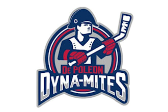design pictorial super ice hockey team logo