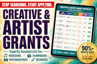 do expert grant research for artists and creative projects