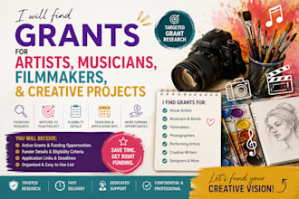 find grants for artists musicians filmmakers and creative projects