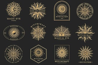 make mystical and esoteric logo for your business