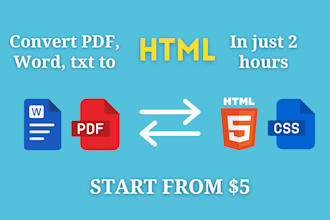 convert word doc to HTML in just 2 hours