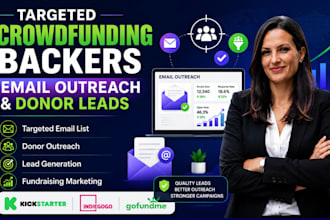 generate targeted crowdfunding backers and email list for fundraising campaign