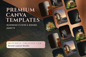 design premium canva templates and business flyer layouts