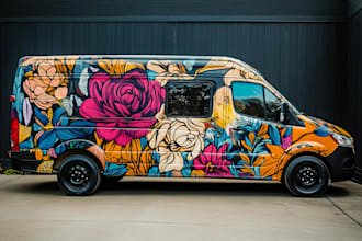 vehicle wrap car wrap van truck wrap design