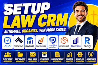 setup clio filevine mycase lawmatics practicepanther smokeball lawlytics robly