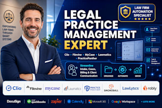 setup clio filevine mycase lawmatics practicepanther smokeball lawlytics robly