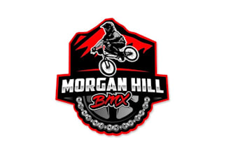 design bmx racing track logo