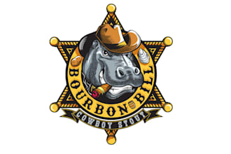 design high quality bourbon bill logo