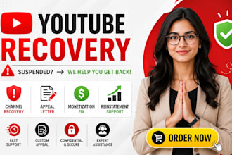 reinstate suspended youtube channel recovery, appeal letter and monetization fix