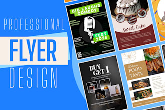 design professional and good looking flyers