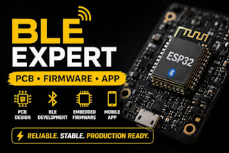 develop reliable ble iot pcb firmware and mobile app system for smart device