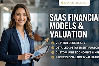 build a saas financial model for vc pitch deck funding budget and projection