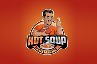 design budding hot soup baby logo