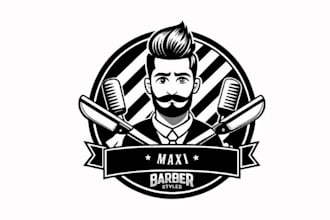 design extraordinary barber salon logo for you