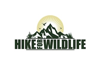 design minimalist hiking nature wildlife blog logo