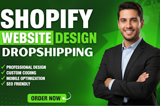 design shopify dropshipping store, shopify website design, shopify store design