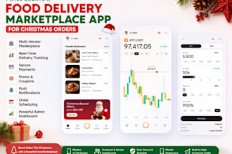 create a food delivery marketplace app for christmas orders