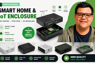 smart home cad, iot enclosure, esp32 housing, pcb case modeling pro