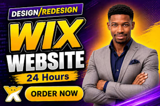 do wix website design, redesign wix website or wix online store