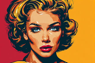 make awesome wpap pop art portrait for you
