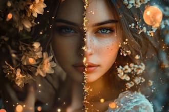 retouch and composite photo in photoshop