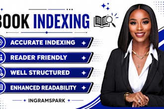 create book indexing, back of the book index creation for your book