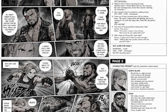 create action manga comic pages from your script