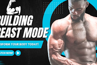 gym motivation and fitness thumbnail for youtube