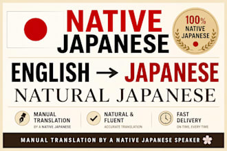 translate english into natural japanese