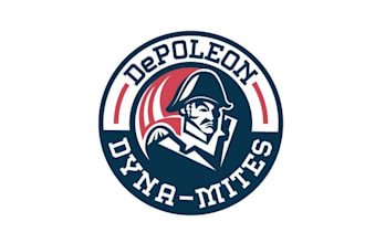 design artwork modern ice hockey team logo