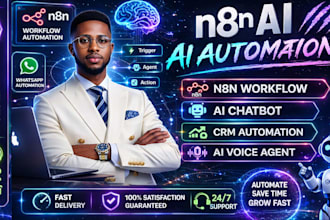 setup n8n automation, n8n workflow, ai chatbot,  voice agent