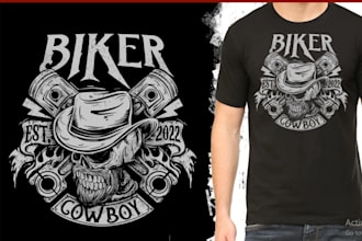 make hellhound distilling, drought killer, skull biker cowboy logo