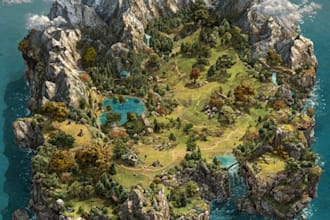 design epic fantasy world maps, city maps, and battle maps