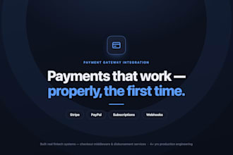 integrate stripe and payment gateways into your web app or saas