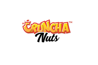 design cruncha nuts coated peanuts logo