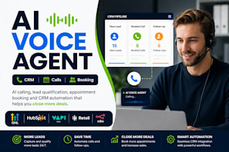 setup ai voice agent gohighlevel hubspot zoho crm vapi retell ai n8n automation