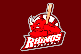 create baseball club team logo that puts fear into the eyes