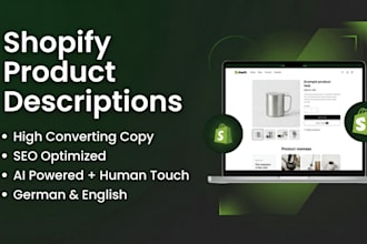 write high converting shopify product descriptions