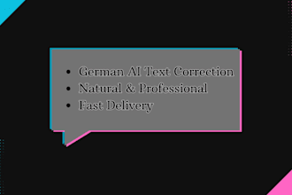 humanize and correct german ai texts