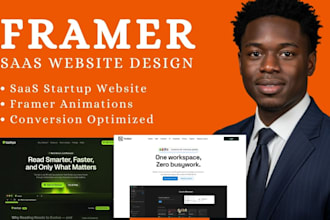 design a high converting framer landing page for your saas product